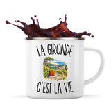 Mug Métal Émaillé La Gironde c’est la vie