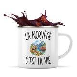 Mug Métal Émaillé La Norvège c’est la vie