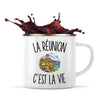 Mug Métal Émaillé La Réunion c’est la vie