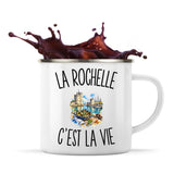 Mug Métal Émaillé La Rochelle c’est la vie