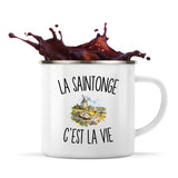Mug Métal Émaillé La Saintonge c’est la vie