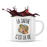 Mug Métal Émaillé La Sarthe c’est la vie