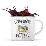 Mug Métal Émaillé La Seine-Maritime c’est la vie