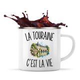 Mug Métal Émaillé La Touraine c’est la vie