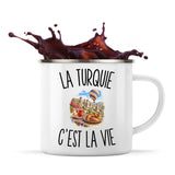 Mug Métal Émaillé La Turquie c’est la vie