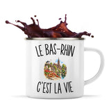 Mug Métal Émaillé Le Bas-Rhin c’est la vie