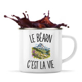 Mug Métal Émaillé Le Béarn c’est la vie