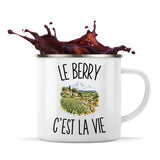 Mug Métal Émaillé Le Berry c’est la vie
