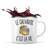 Mug Métal Émaillé Le Calvados c’est la vie