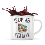 Mug Métal Émaillé Le Cap-Vert c’est la vie