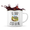 Mug Métal Émaillé Le Cher c’est la vie