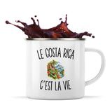 Mug Métal Émaillé Le Costa Rica c’est la vie
