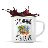 Mug Métal Émaillé Le Dauphiné c’est la vie