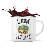 Mug Métal Émaillé Le Doubs c’est la vie