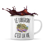 Mug Métal Émaillé Le Luberon c’est la vie