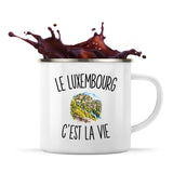 Mug Métal Émaillé Le Luxembourg c’est la vie