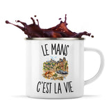 Mug Métal Émaillé Le Mans c’est la vie