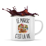 Mug Métal Émaillé Le Maroc c’est la vie