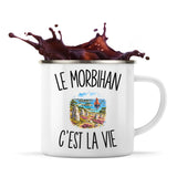 Mug Métal Émaillé Le Morbihan c’est la vie
