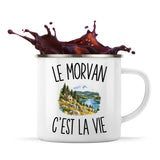 Mug Métal Émaillé Le Morvan c’est la vie