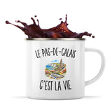 Mug Métal Émaillé Le Pas-de-Calais c’est la vie