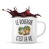 Mug Métal Émaillé Le Rouergue c’est la vie