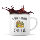 Mug Métal Émaillé Le Tarn-et-Garonne c’est la vie