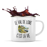 Mug Métal Émaillé Le Val de Loire c’est la vie