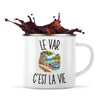 Mug Métal Émaillé Le Var c’est la vie