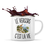 Mug Métal Émaillé Le Vercors c’est la vie