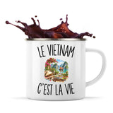 Mug Métal Émaillé Le Vietnam c’est la vie