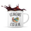 Mug Métal Émaillé Les Baléares c’est la vie