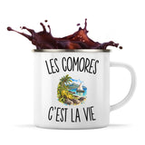 Mug Métal Émaillé Les Comores c’est la vie