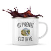 Mug Métal Émaillé Les Pyrénées c’est la vie