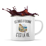 Mug Métal Émaillé Les Sables-d’Olonne c’est la vie