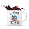 Mug Métal Émaillé Les Vosges c’est la vie