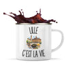 Mug Métal Émaillé Lille c’est la vie