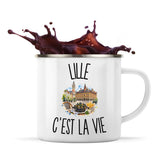 Mug Métal Émaillé Lille c’est la vie
