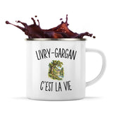 Mug Métal Émaillé Livry-Gargan c’est la vie