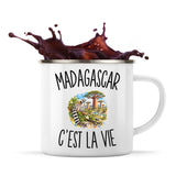 Mug Métal Émaillé Madagascar c’est la vie