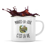 Mug Métal Émaillé Mantes-la-Jolie c’est la vie