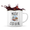 Mug Métal Émaillé Megève c’est la vie