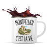 Mug Métal Émaillé Montpellier c’est la vie
