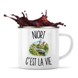 Mug Métal Émaillé Niort c’est la vie