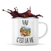 Mug Métal Émaillé Pau c’est la vie