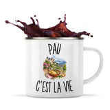 Mug Métal Émaillé Pau c’est la vie