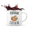 Mug Métal Émaillé Perpignan c’est la vie