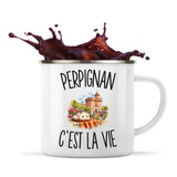 Mug Métal Émaillé Perpignan c’est la vie