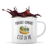 Mug Métal Émaillé Pontault-Combault c’est la vie