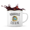 Mug Métal Émaillé Porquerolles c’est la vie